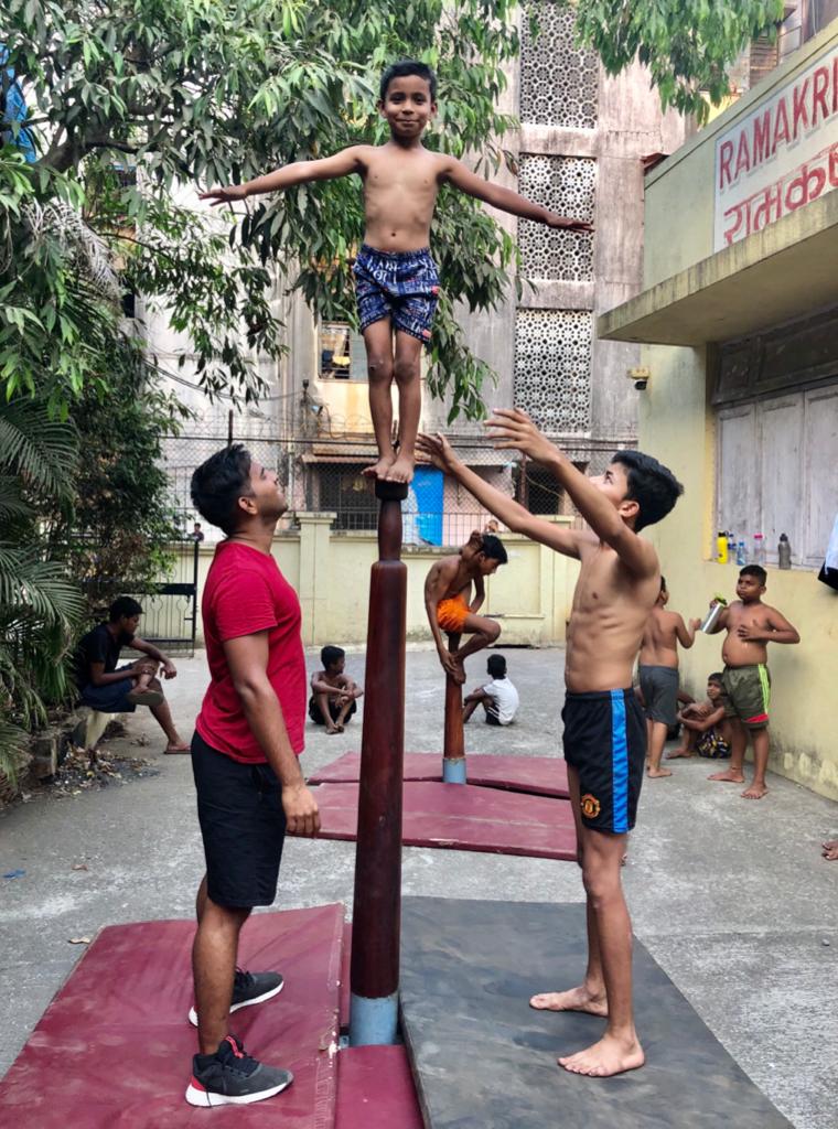 Students training together